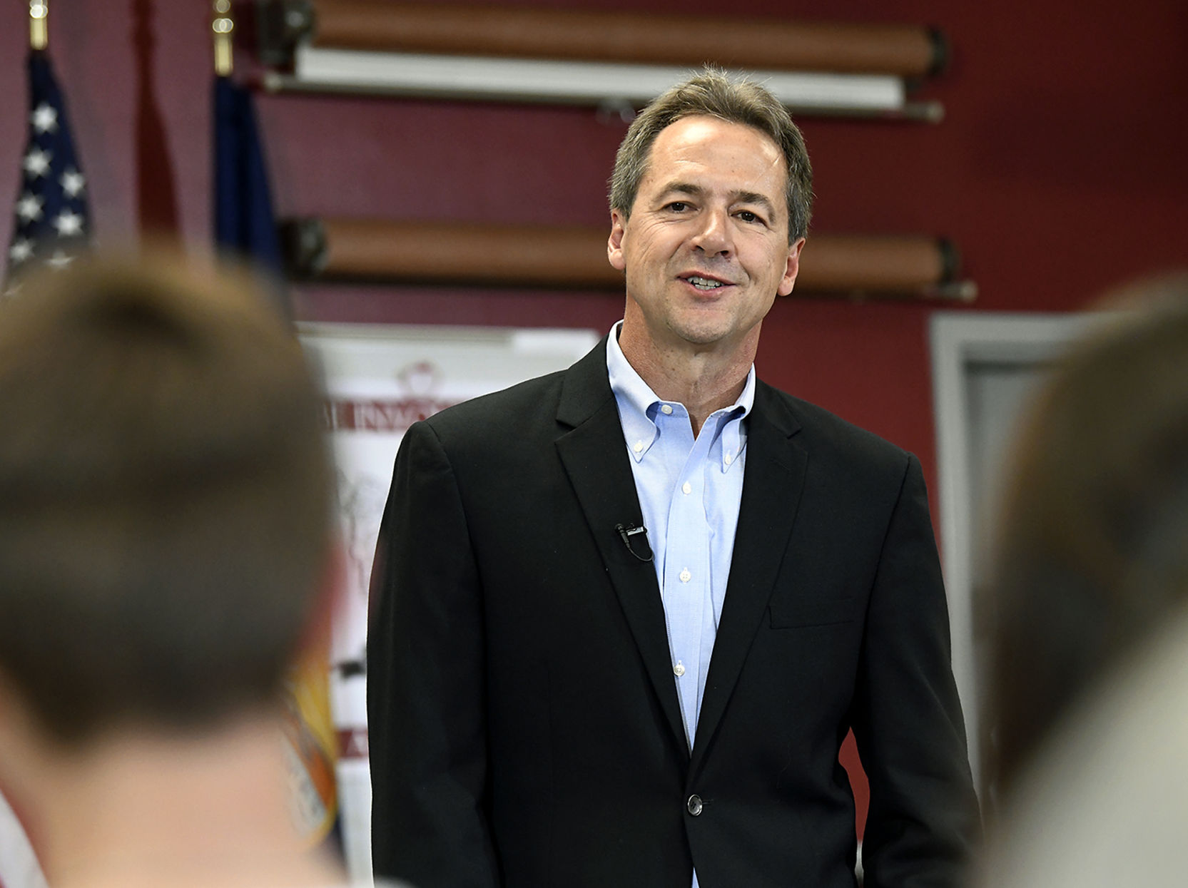 Montana Gov. Steve Bullock speaks at Helena High
